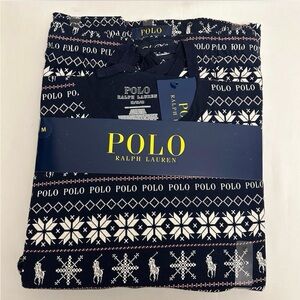 Ralph Lauren Men's Navy and White Patterned pj set